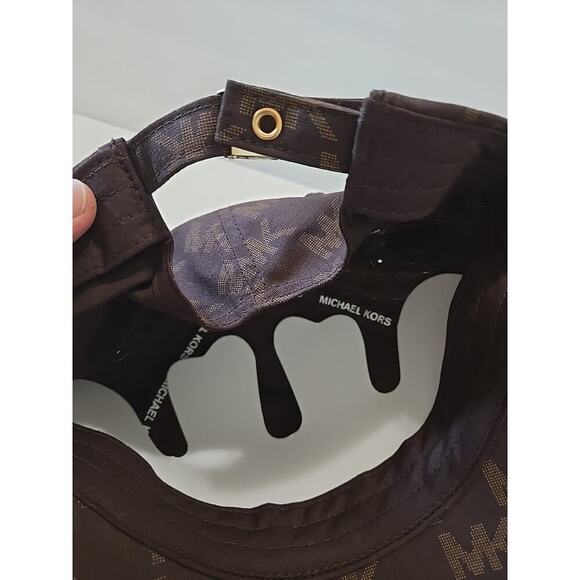 NEW Michael Kors Logo Adjustable Women's Cap Hat in Brown - Picture 9 of 12